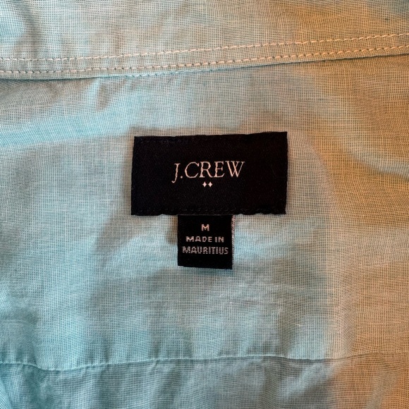 JCrew turquoise LS men’s shirt medium - Picture 2 of 2